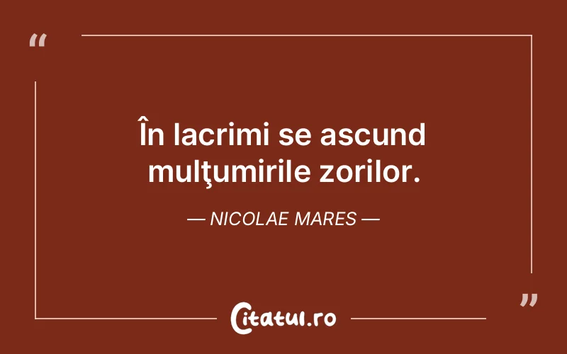 Citat Nicolae Mares - citate triste