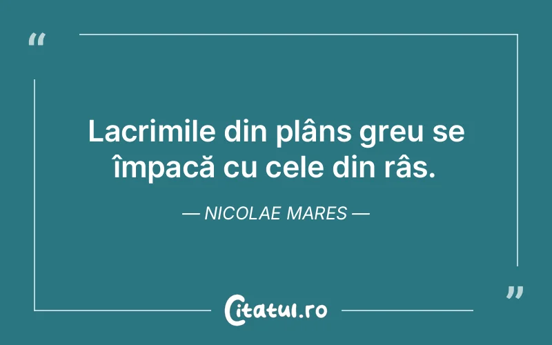 Citat Nicolae Mares - citate triste
