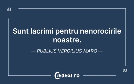 Sunt lacrimi pentru nenorocirile noastre... Sunt lacrimi pentru nenorocirile noastre...