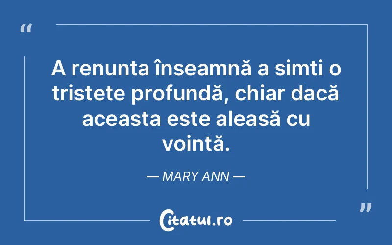 Citat Mary Ann - citate triste
