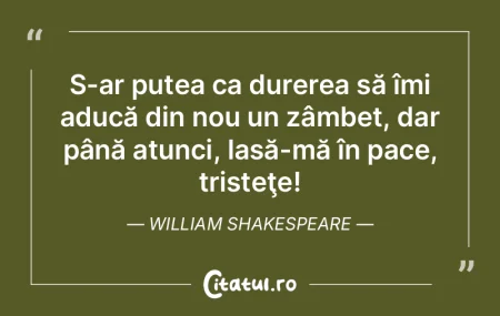 S-ar putea ca durerea să îmi aducă di...