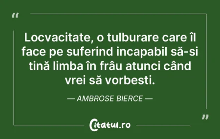 Locvacitate, o tulburare care îl face p...