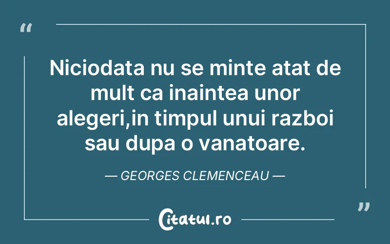 Citat Georges Clemenceau - citate triste