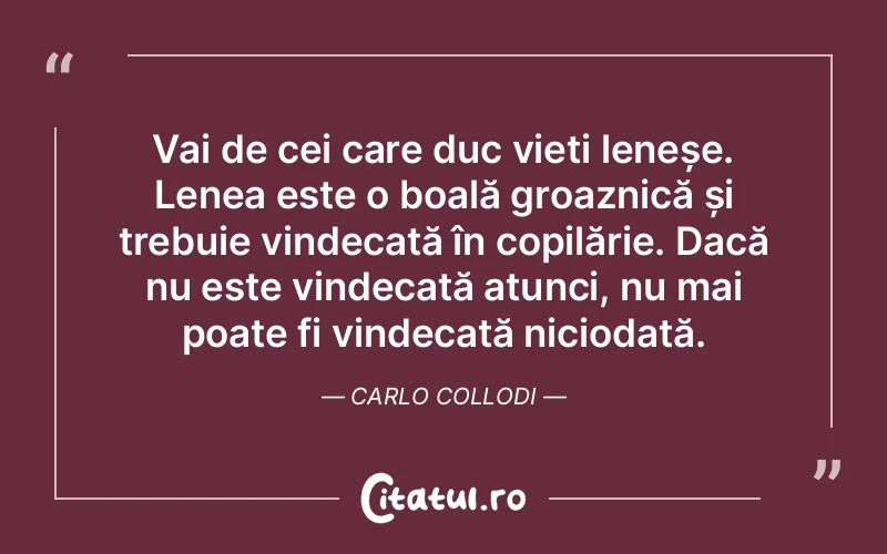 Citat Carlo Collodi - citate triste
