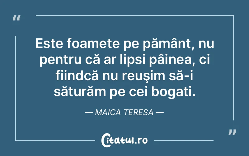 Citat Maica Teresa - citate triste