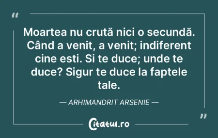 Moartea nu cruță nici o secundă. Cân...