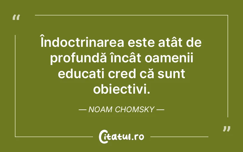 Citat Noam Chomsky - citate triste