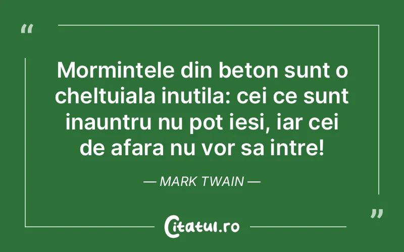 Citat Mark Twain - citate triste