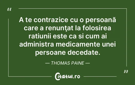 A te contrazice cu o persoană care a re...