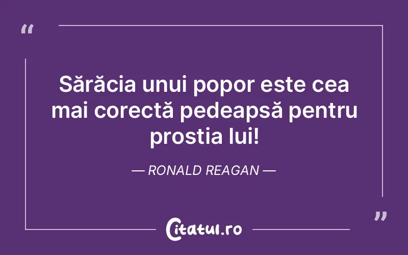 Citat Ronald Reagan - citate triste