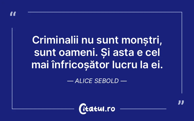 Citat Alice Sebold - citate triste