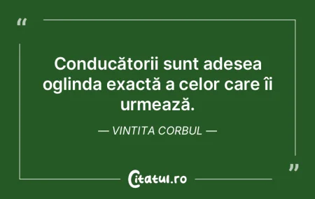 Conducătorii sunt adesea oglinda exactÄ... Conducătorii sunt adesea oglinda exactÄ...