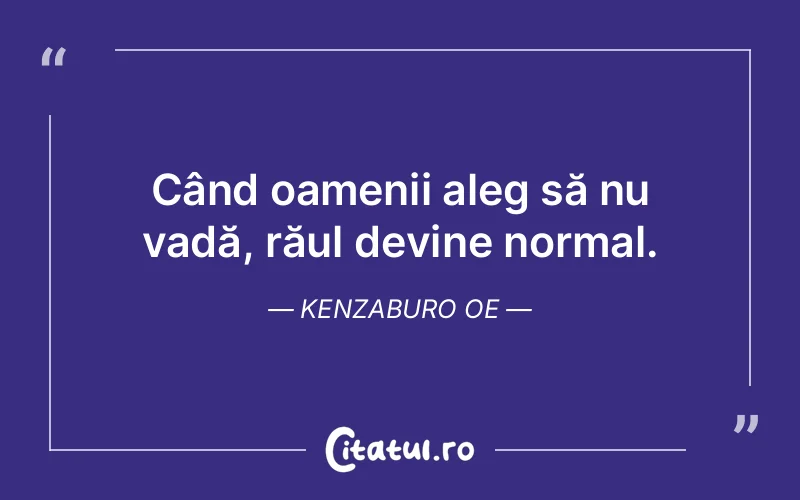 Citat Kenzaburo Oe - citate triste