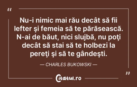 Nu-i nimic mai rău decât să fii lefte... Nu-i nimic mai rău decât să fii lefte...