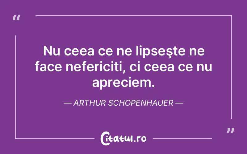 Citat Arthur Schopenhauer - citate triste
