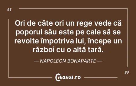 Ori de câte ori un rege vede că poporu... Ori de câte ori un rege vede că poporu...