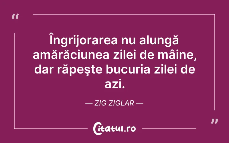Citat Zig Ziglar - citate triste
