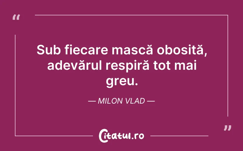 Citat Milon Vlad - citate triste