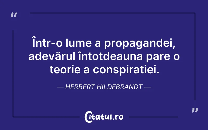 Citat Herbert Hildebrandt - citate triste