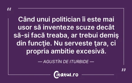 Citeste si: Când unui politician îi este mai ușor să...