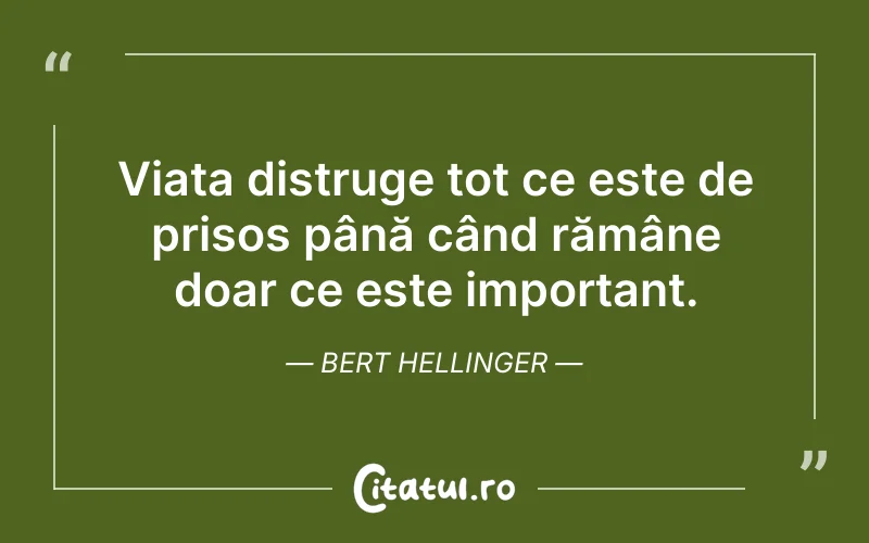Citat Bert Hellinger - citate triste