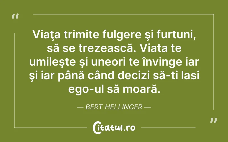 Citat Bert Hellinger - citate triste