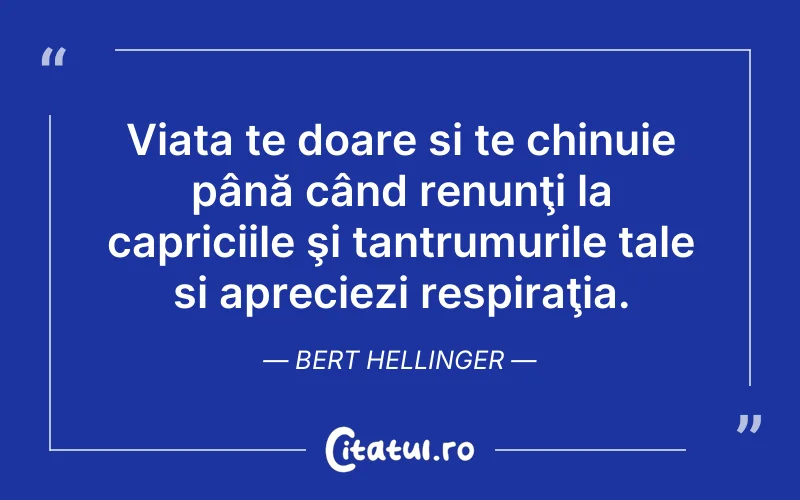 Citat Bert Hellinger - citate triste