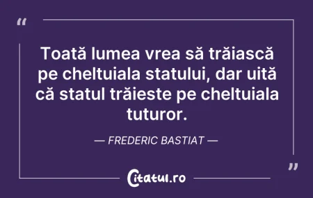 Citeste si: Toată lumea vrea să trăiască pe cheltuia...