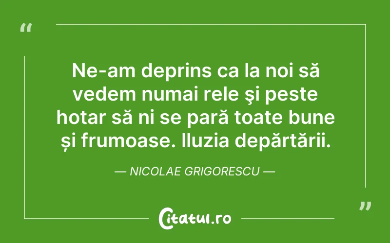 Citat Nicolae Grigorescu - citate triste