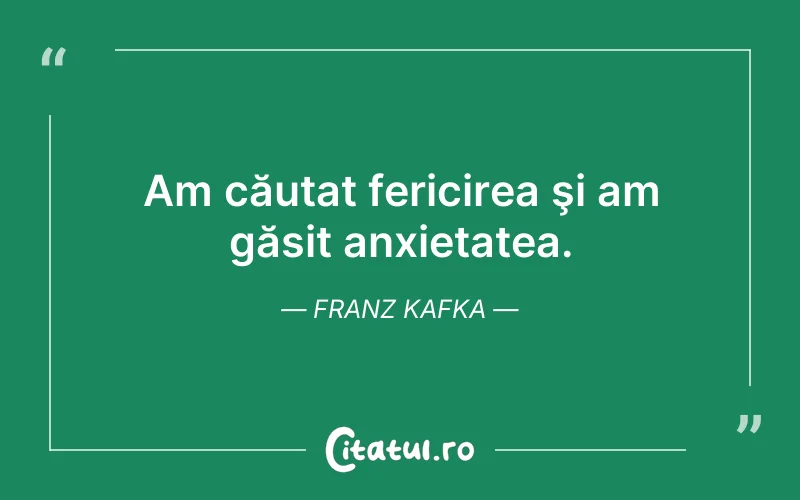 Citat Franz Kafka - citate triste