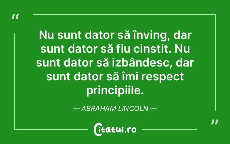 Citat Abraham Lincoln - citate viata