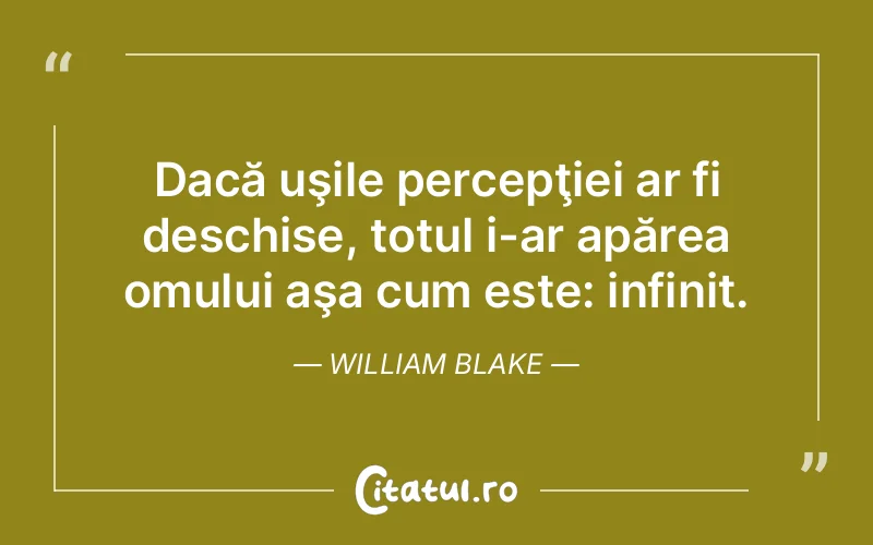 Citat William Blake - citate viata