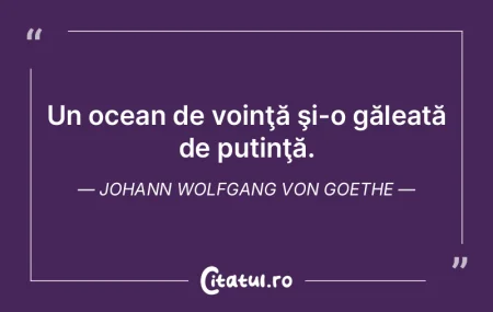 Un şir neîntrerupt de mici acte de voi...