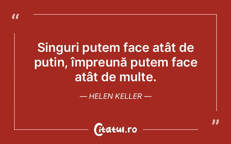 Citat Helen Keller - citate viata