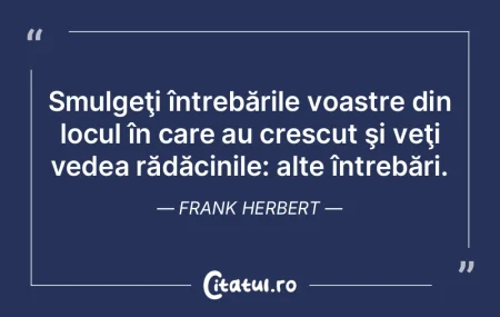 Orice răspuns trimite la o întrebare, ...