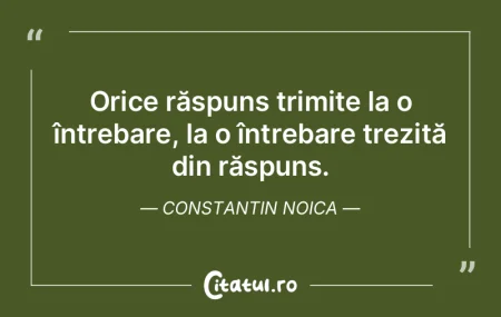 Orice întrebare care poate fi conceput�...