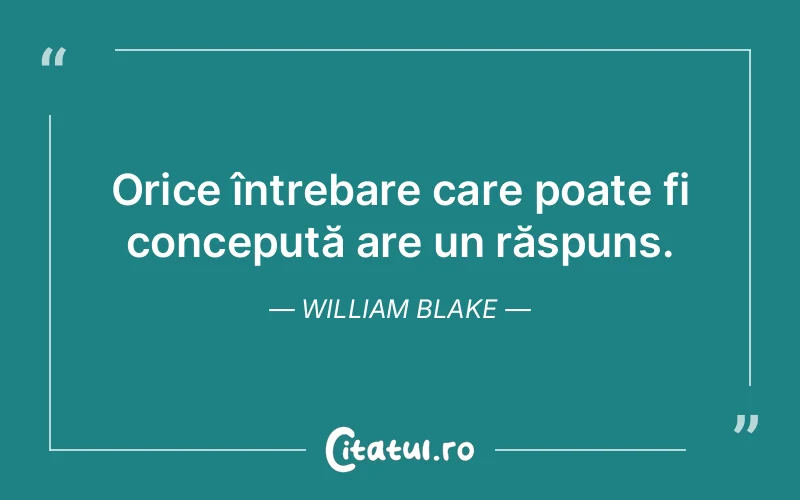 Citat William Blake - citate viata