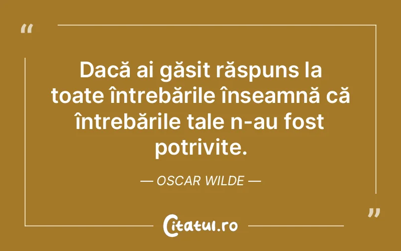 Citat Oscar Wilde - citate viata