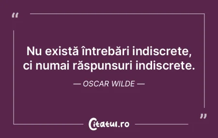 Întrebarea era una la modă: dacă exis...