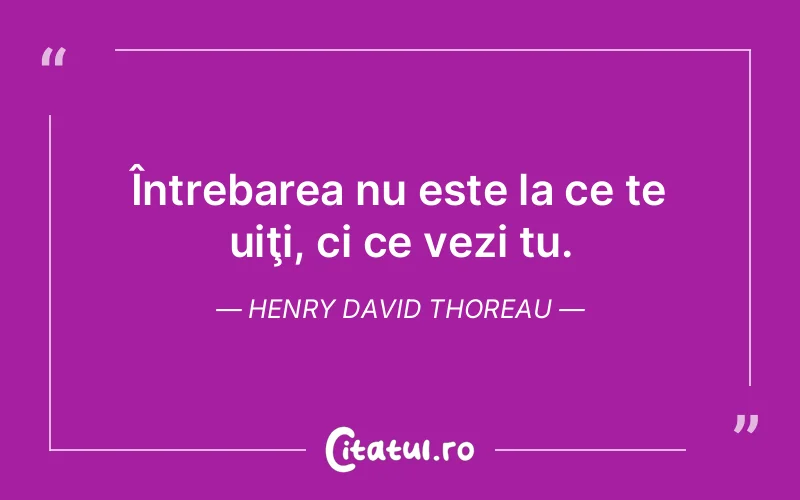 Citat Henry David Thoreau - citate viata