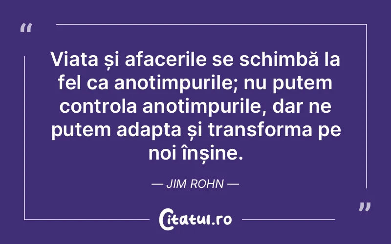 Citat Jim Rohn - citate viata