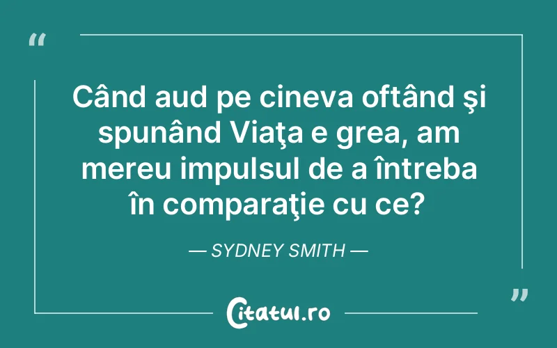 Citat Sydney Smith - citate viata