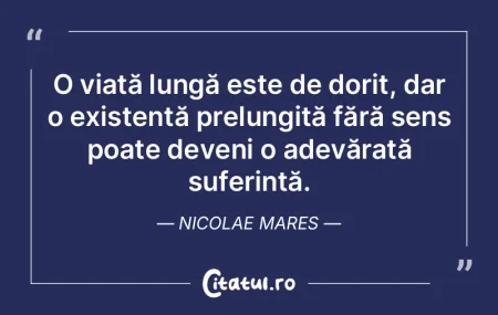 Experiența vieții este unică, însă ...