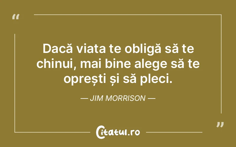 Citat Jim Morrison - citate viata