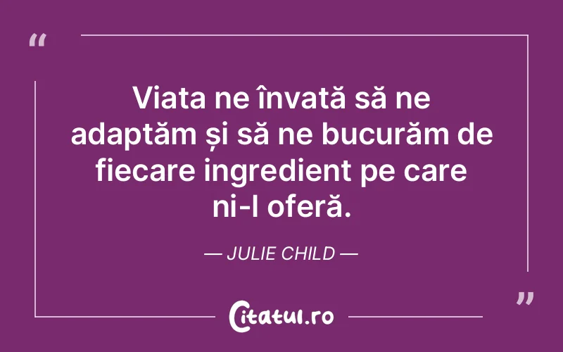 Citat Julie Child - citate viata