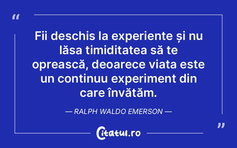 Citat Ralph Waldo Emerson - citate viata