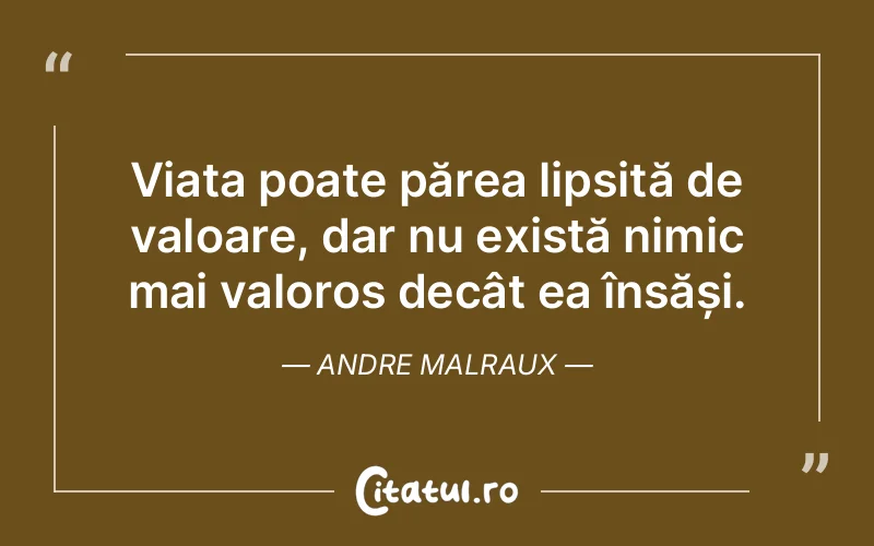 Citat Andre Malraux - citate viata