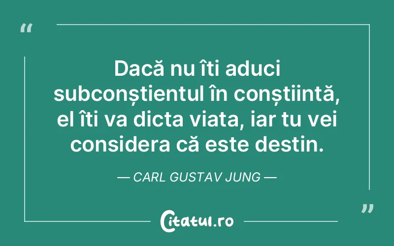 Citat Carl Gustav Jung - citate viata