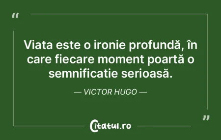 Viața nu este despre a te descoperi, ci...