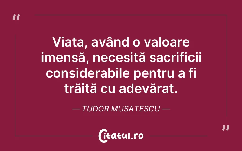 Citat Tudor Musatescu - citate viata